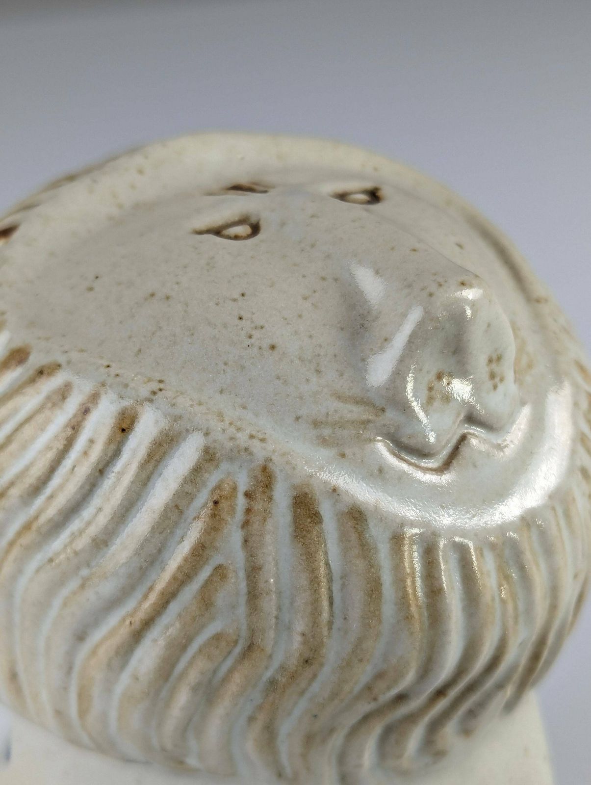 Ceramic Lion In Stoneware From The Aso Factory By Antonio Salvador Orodea 1980s photo Art