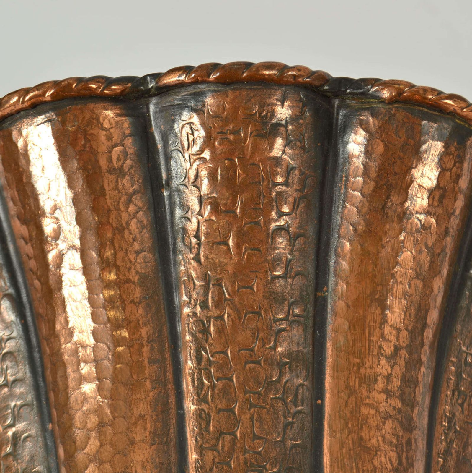 2250.0 Set Of Large Copper Amphora Vases By Egidio Casagrande, Italy 1950's photo