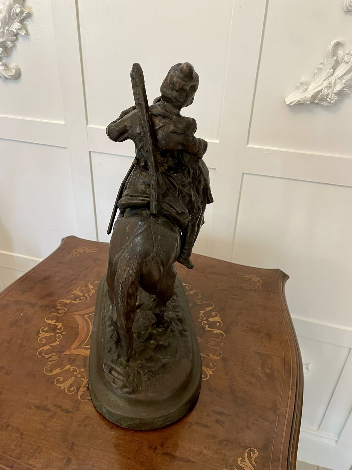 Antique 19th Century Quality Bronze Figure Of A Cossack On Horseback photo 1750.0