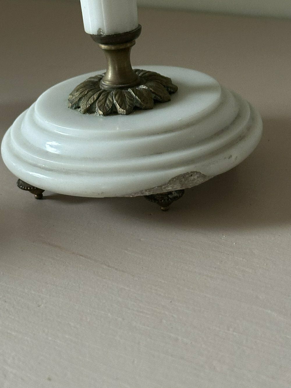Pretty Antique 19th Century Marble And Bronze Candelabra photo for sale