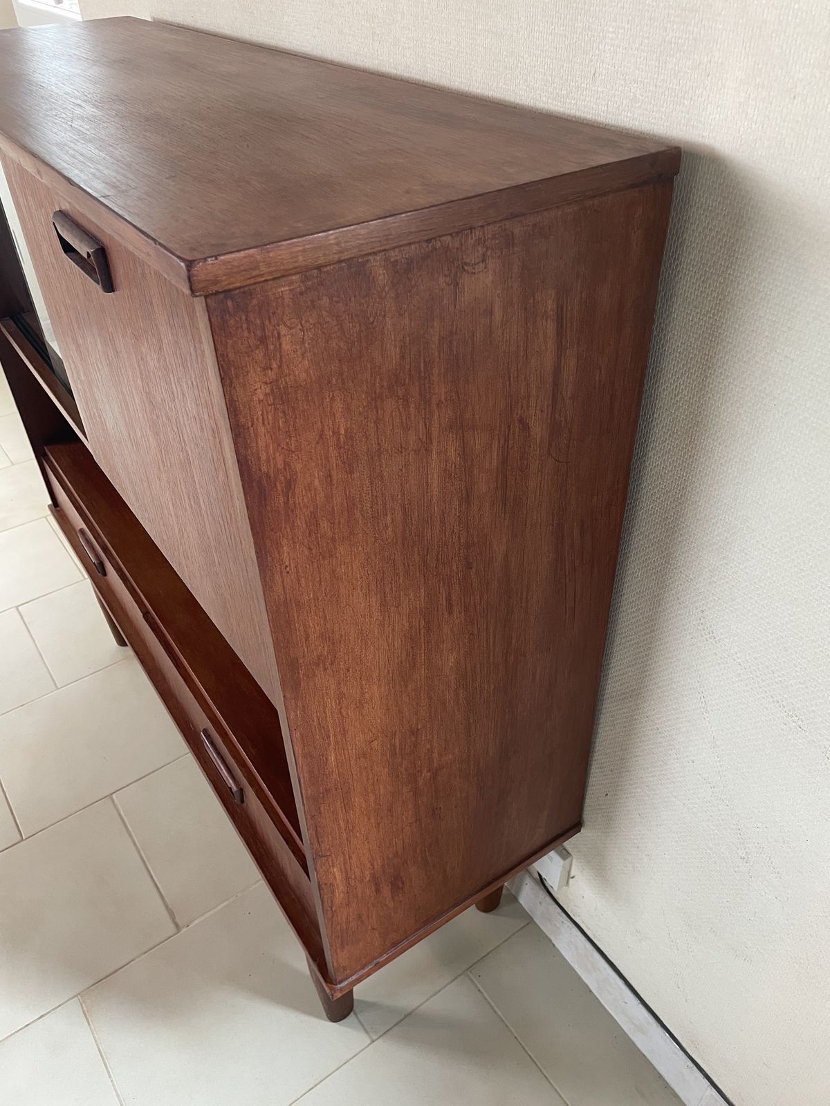 Furniture Scandinavian High Sideboard, 1960s photo