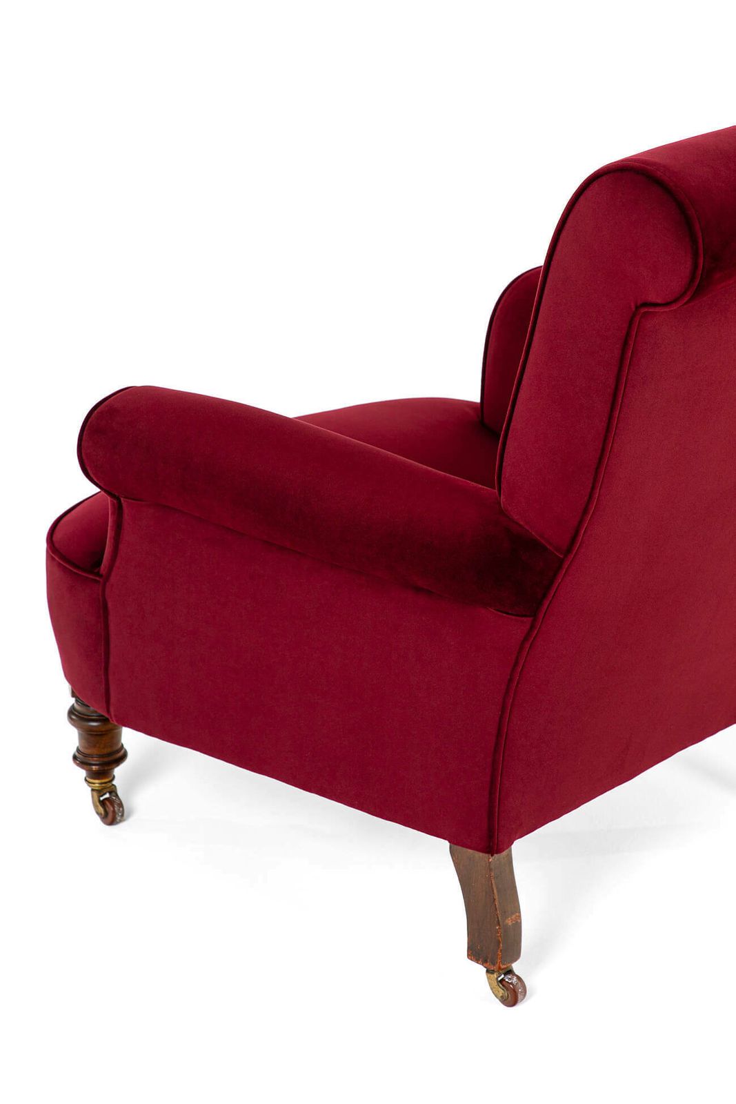 Victorian Velvet Armchair, 1800s photo vinterior