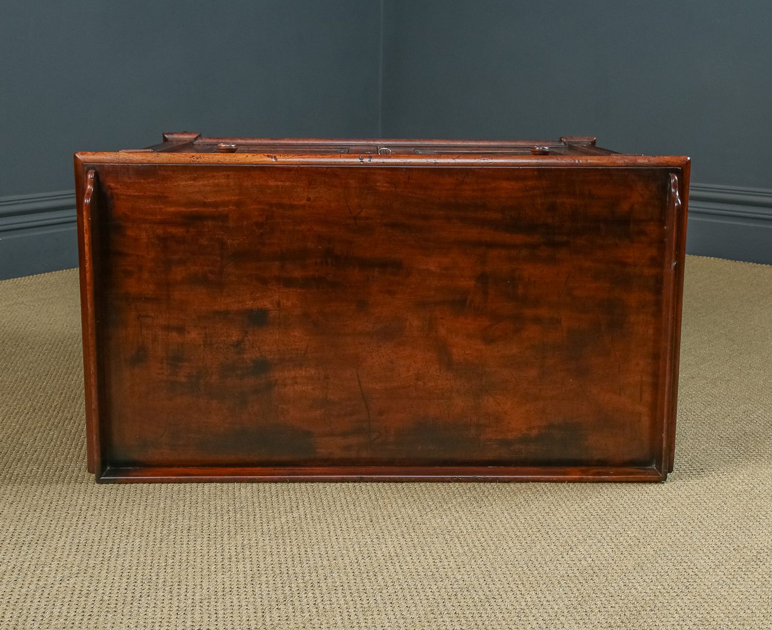 English Regency Flame Mahogany Secretaire Desk Bureau Chest Of Drawers By Gillows Of Lancaster (Circa 1830) photo 14450.0