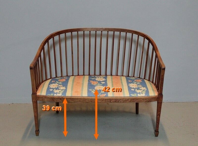 Art Deco Bench In Beech 20th photo buy
