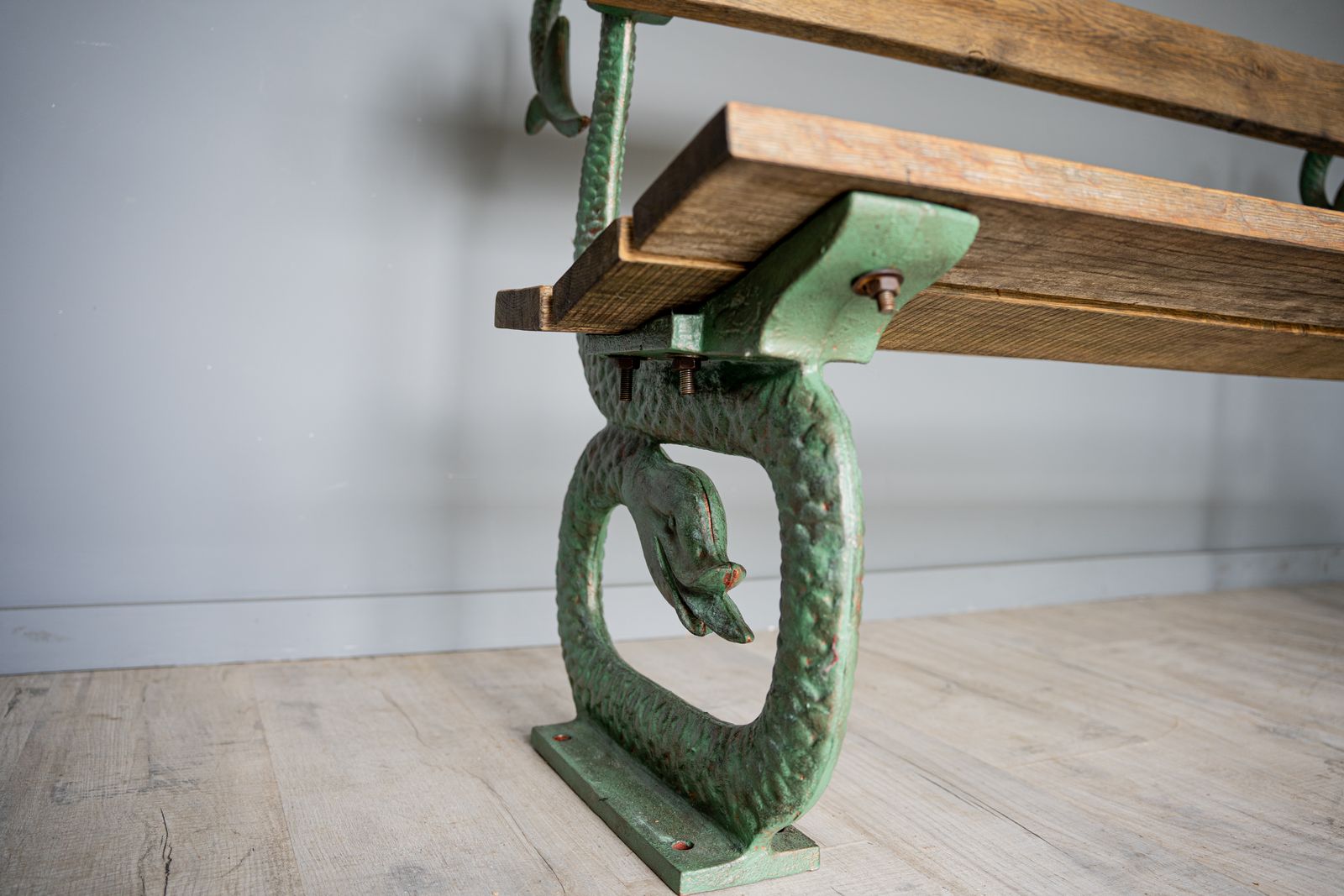 Cast Iron Serpent Garden Bench photo Garden Furniture