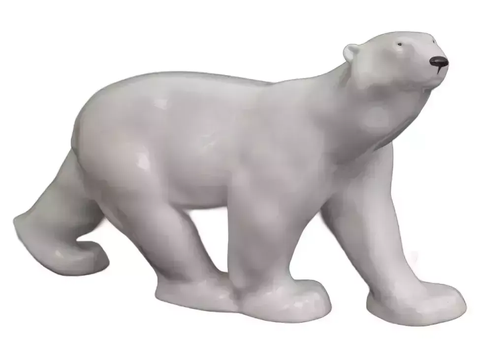 Porcelain Figure Bear, Early 20th Century