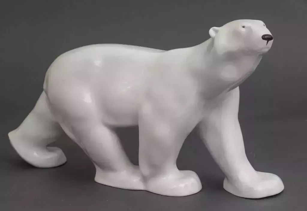 Porcelain Figure Bear, Early 20th Century photo furniture