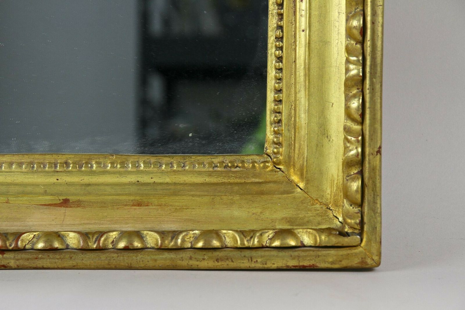 19th Century Golden Biedermeier Mirror With Bulls Eye Bars, Austria Ca. 1830 photo vinterior