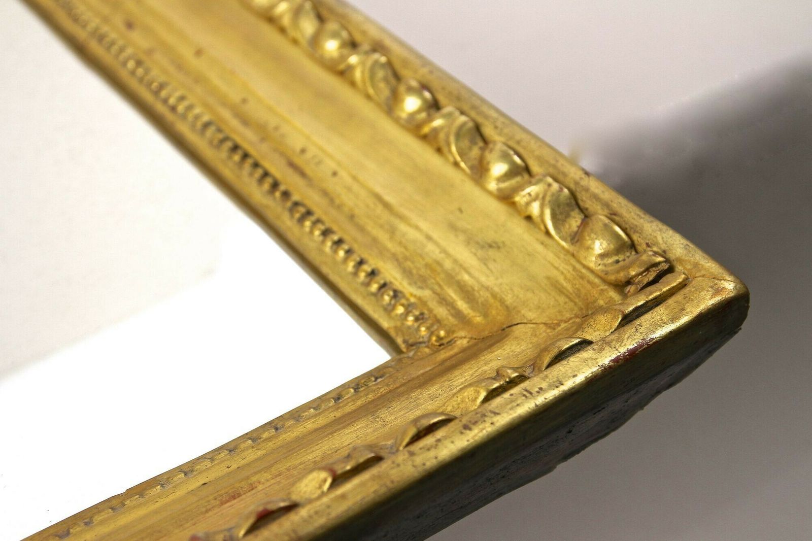 photo vintage 19th Century Golden Biedermeier Mirror With Bulls Eye Bars, Austria Ca. 1830