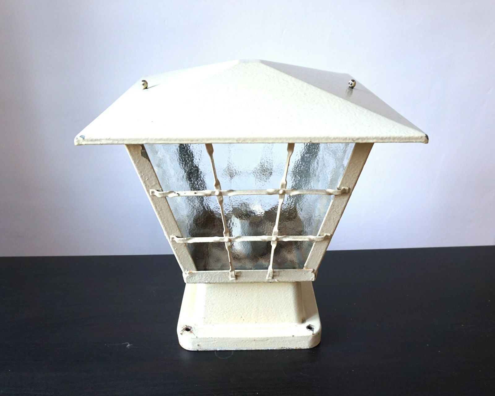 Metal Garden Lamp From The 1960s photo vintage