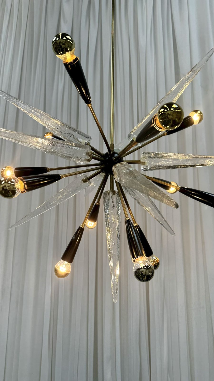 Murano Glass Sputnik Chandelier, 1960’s, Italy photo vinterior
