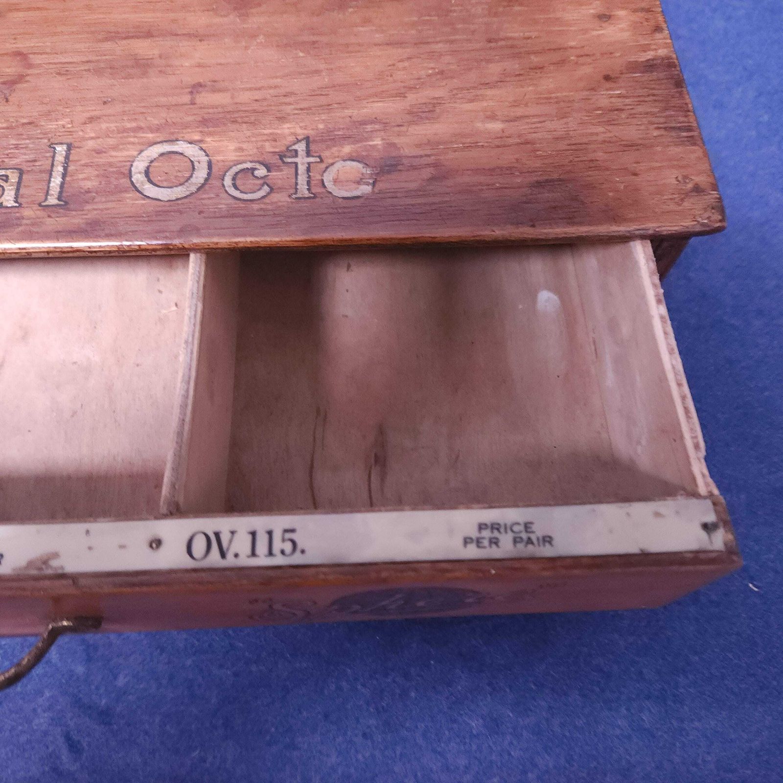 Early 20thc Retail Counter Top Haberdashery Drawers For Sphere Oval Oct Suspenders photo 525.0
