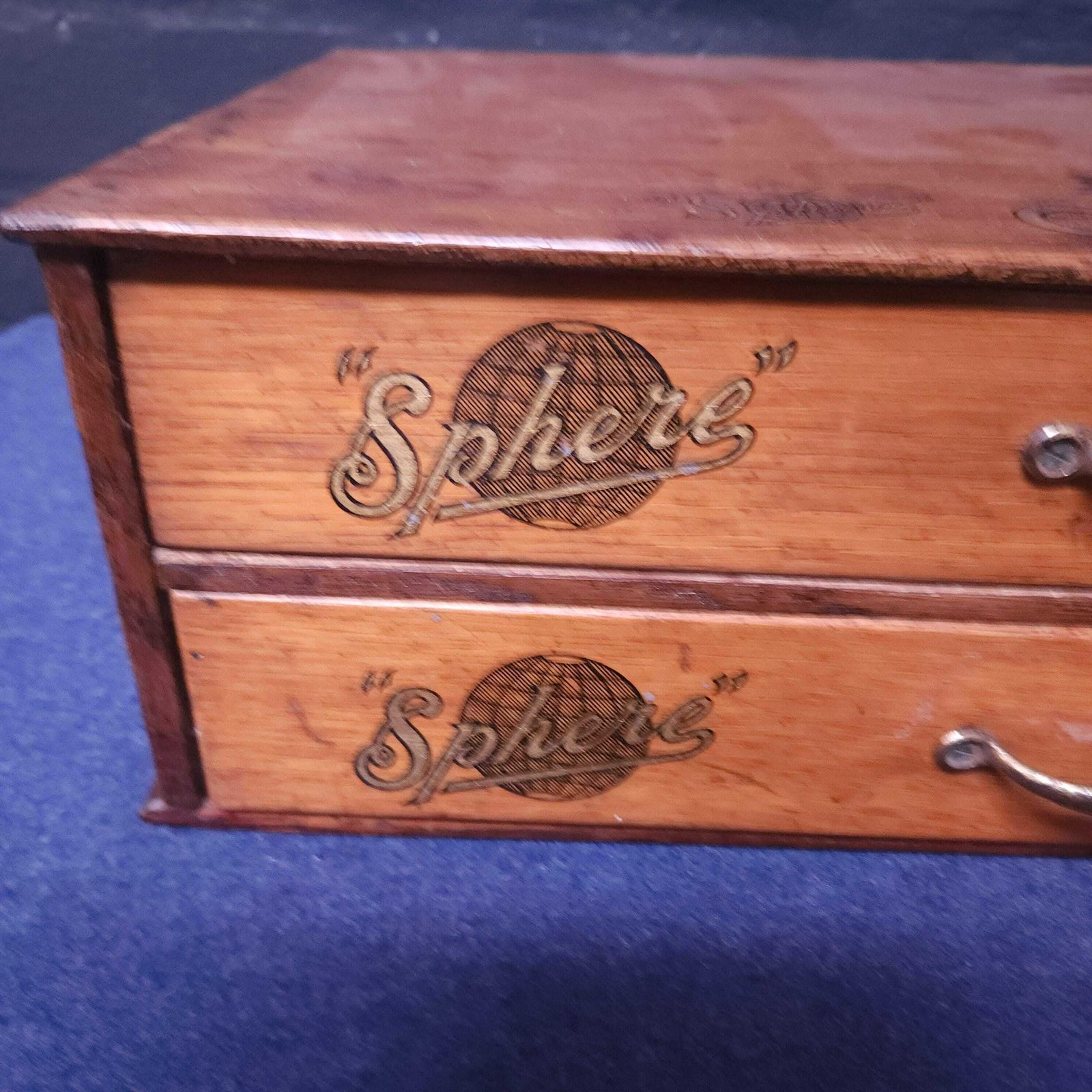 Early 20thc Retail Counter Top Haberdashery Drawers For Sphere Oval Oct Suspenders photo buy
