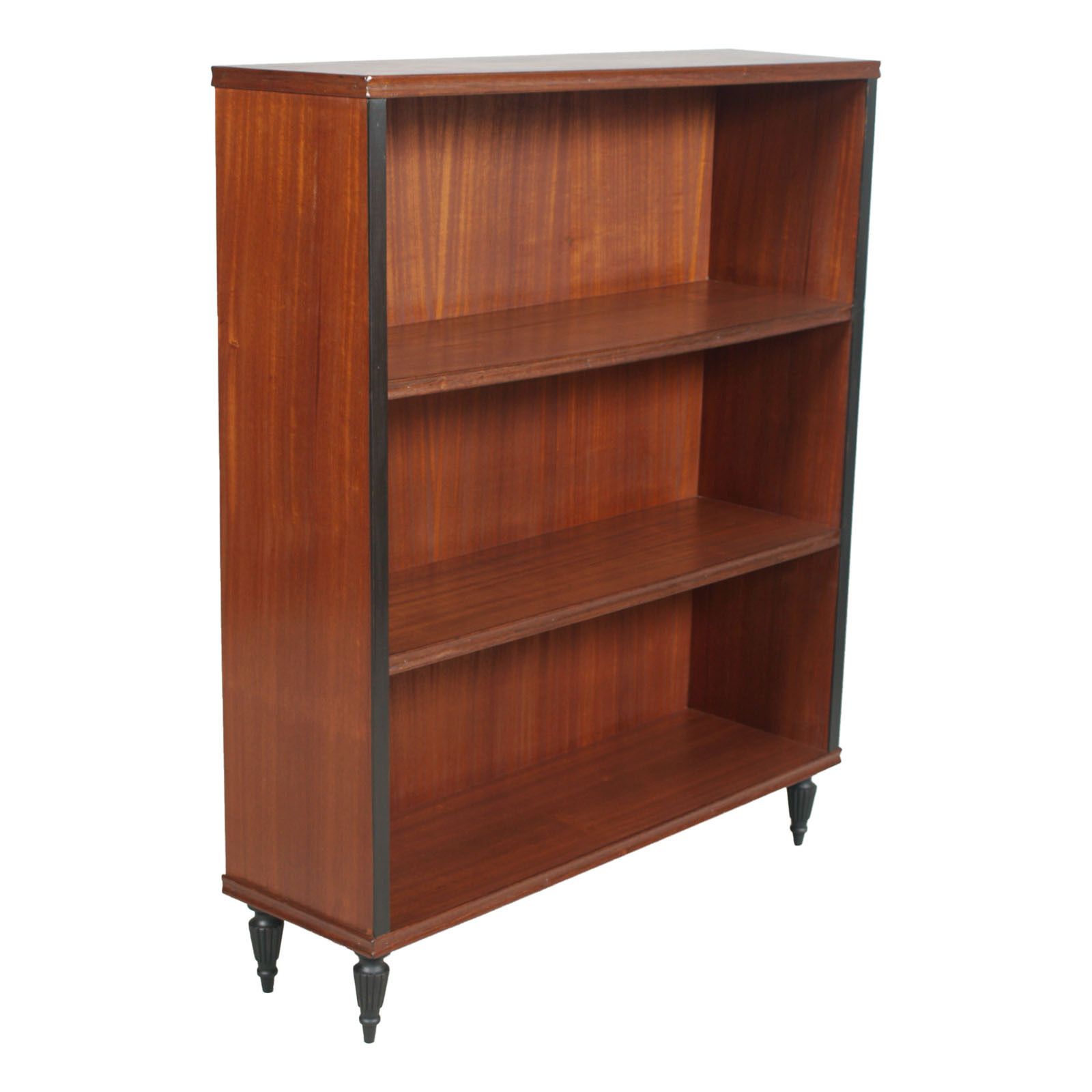 1930s Italy, Art Decò, Bookcase In Walnut And Mahogany By Meroni & Fossati ,Wax Polished photo furniture