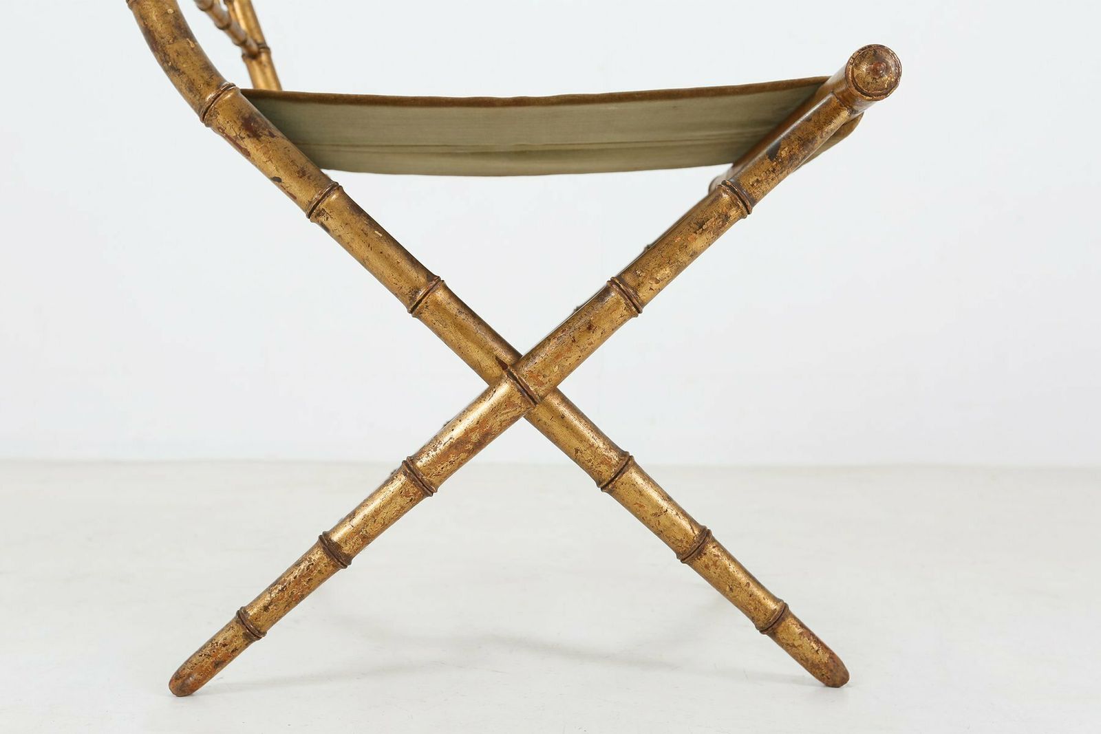 Fabric Folding Chair, 1850s, 1800s photo buy