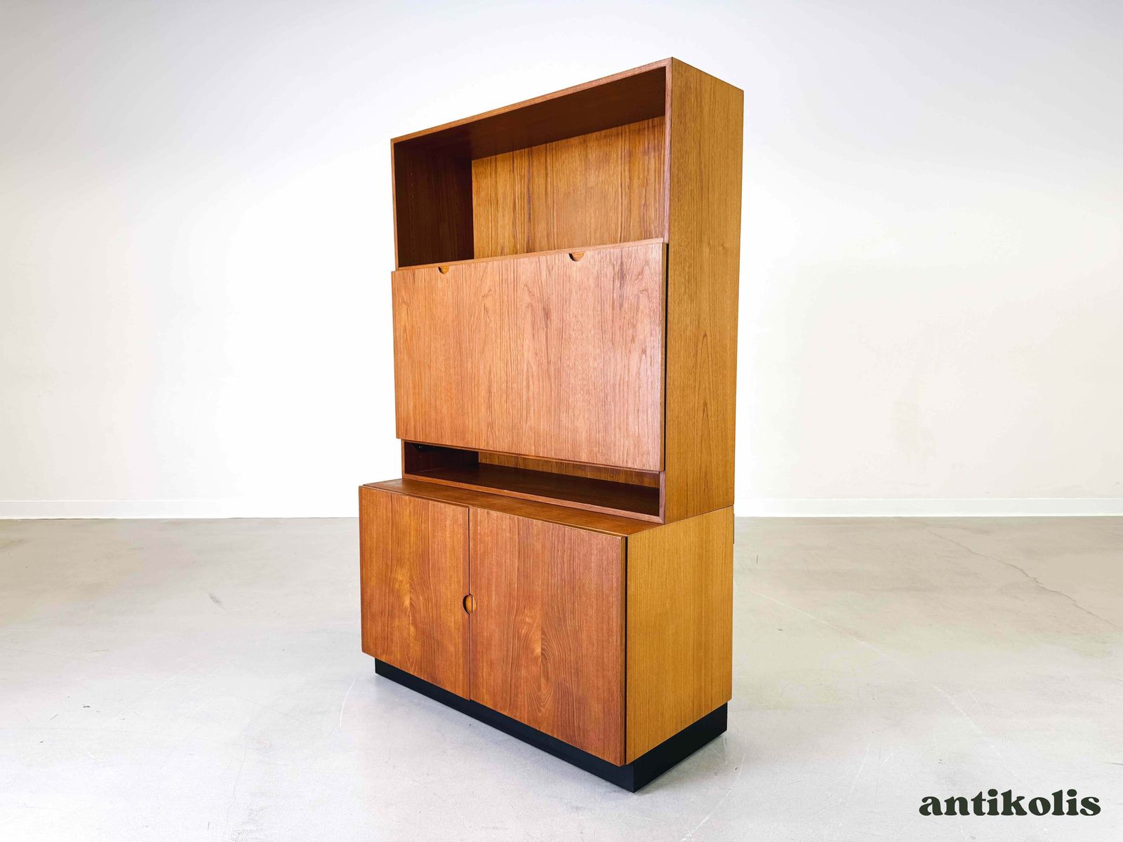 photo furniture Mid Century Secretary Bookcase Bramin Sven Ellekär Teak Shelf Cabinet