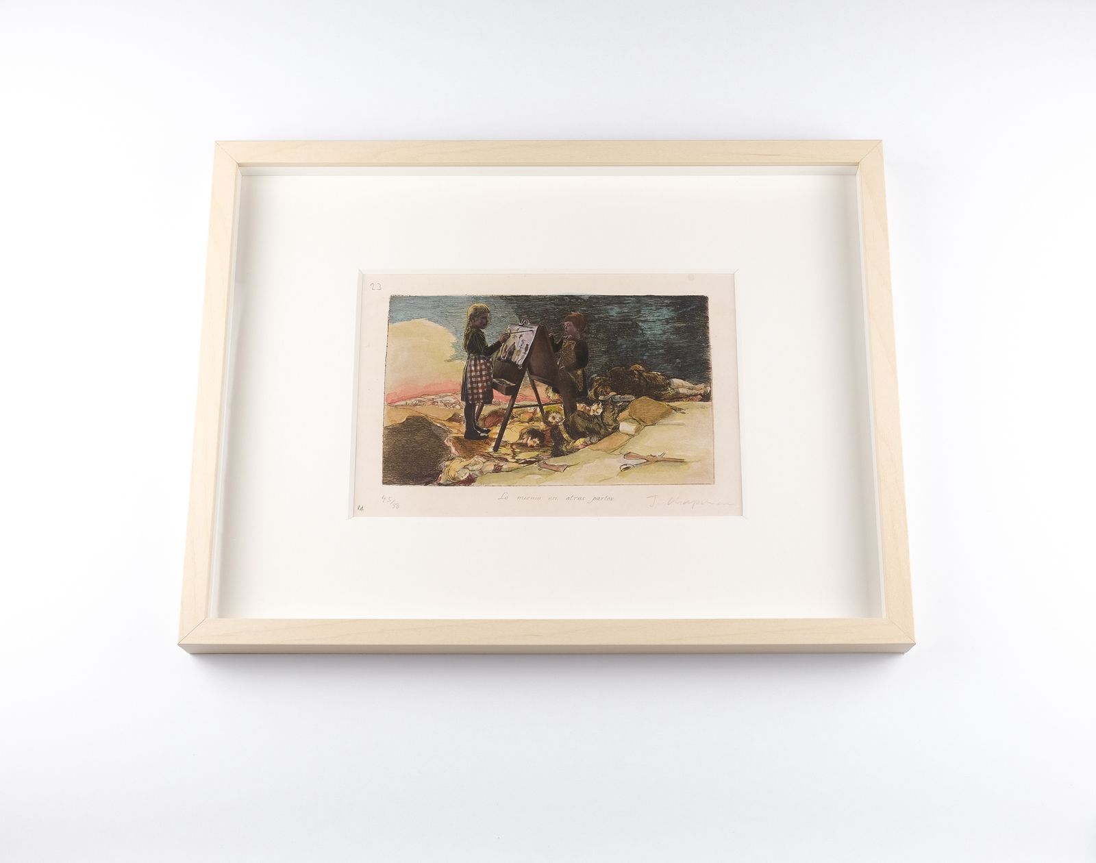 photo furniture Jake Chapman Unique Hand Painted Signed & Numbered Limited Edition Print, 2022