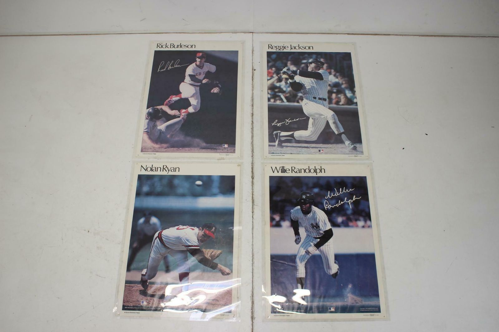 Set Of 4 Mlb Player Posters, 1978, United States Of America photo vinterior