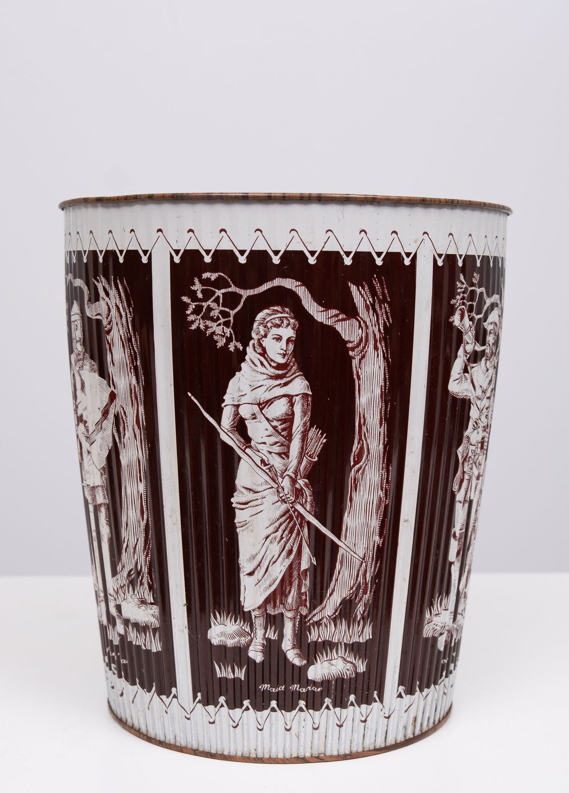 Robin Hood Metal Paper Basket 1960s England photo buy