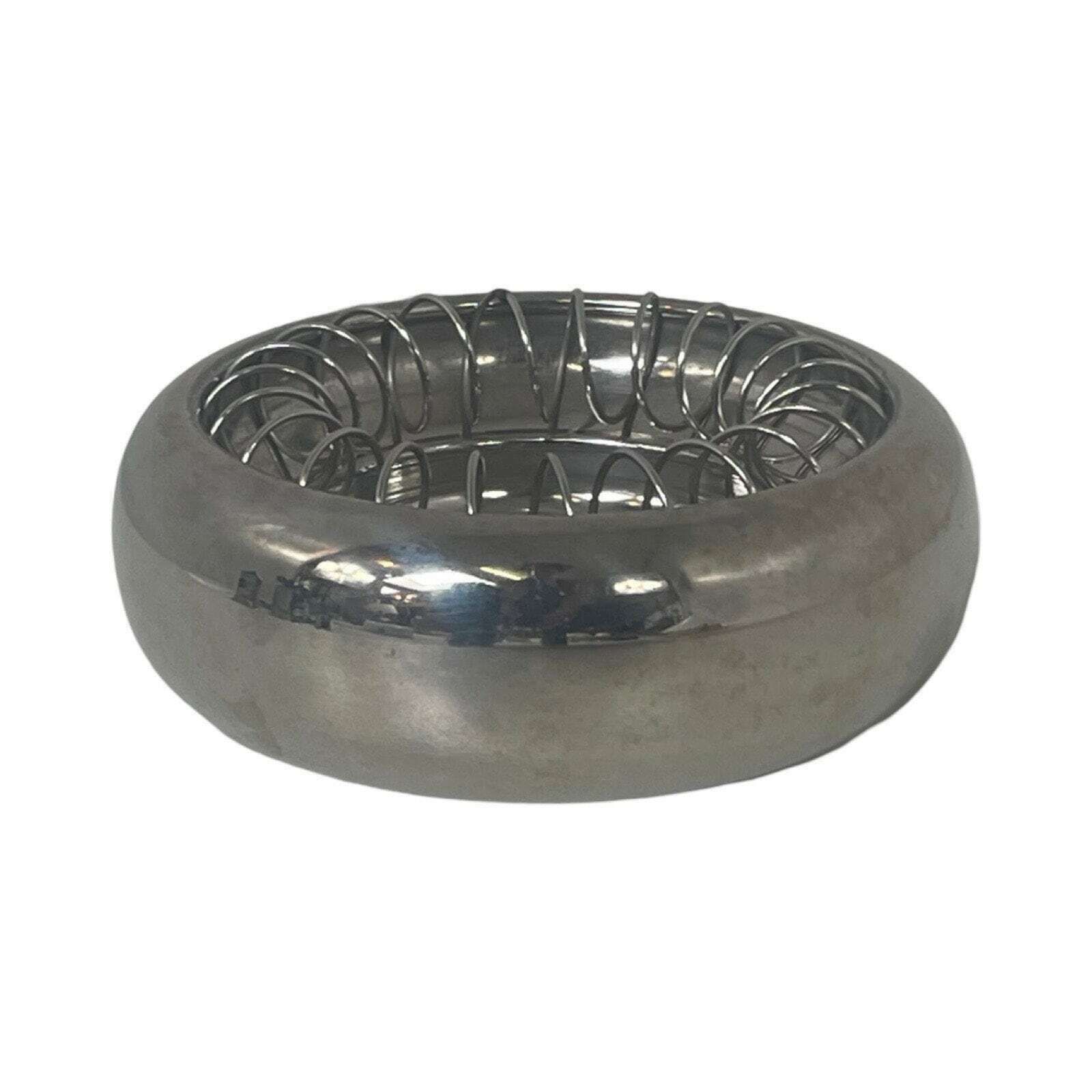 Achille Castiglioni For Alessi   Ashtray Model Spirale 7690   Polished Stainless Steel   80's photo furniture