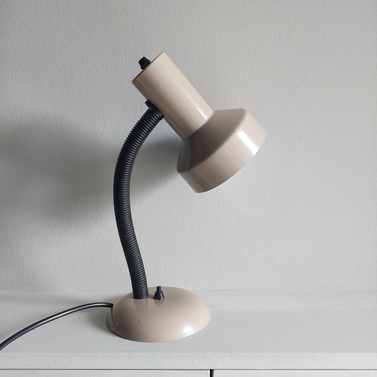 Mid Century Mushroom Gooseneck Desk Lamp By Maclamp For Habitat – 1970s