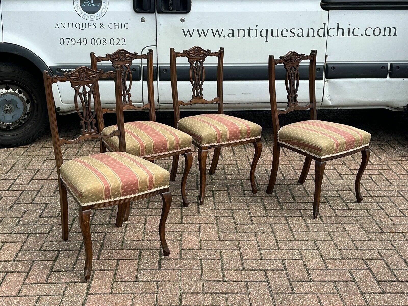 Edwardian Set Of Dining Chairs. photo Furniture