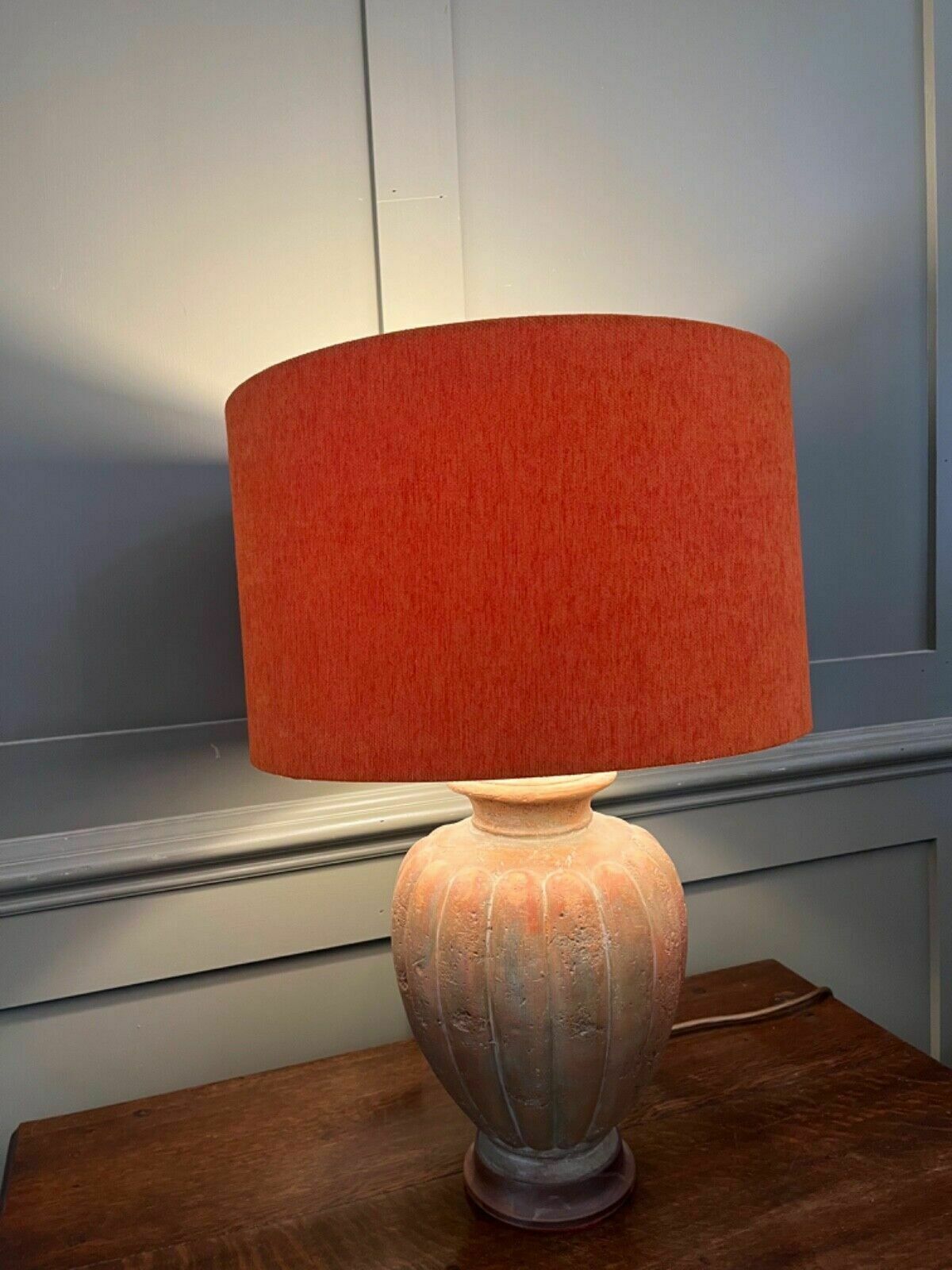 Table Lamp Vintage Art Studio Pottery Circa 1960’s Unique Piece Re Wired photo vinterior