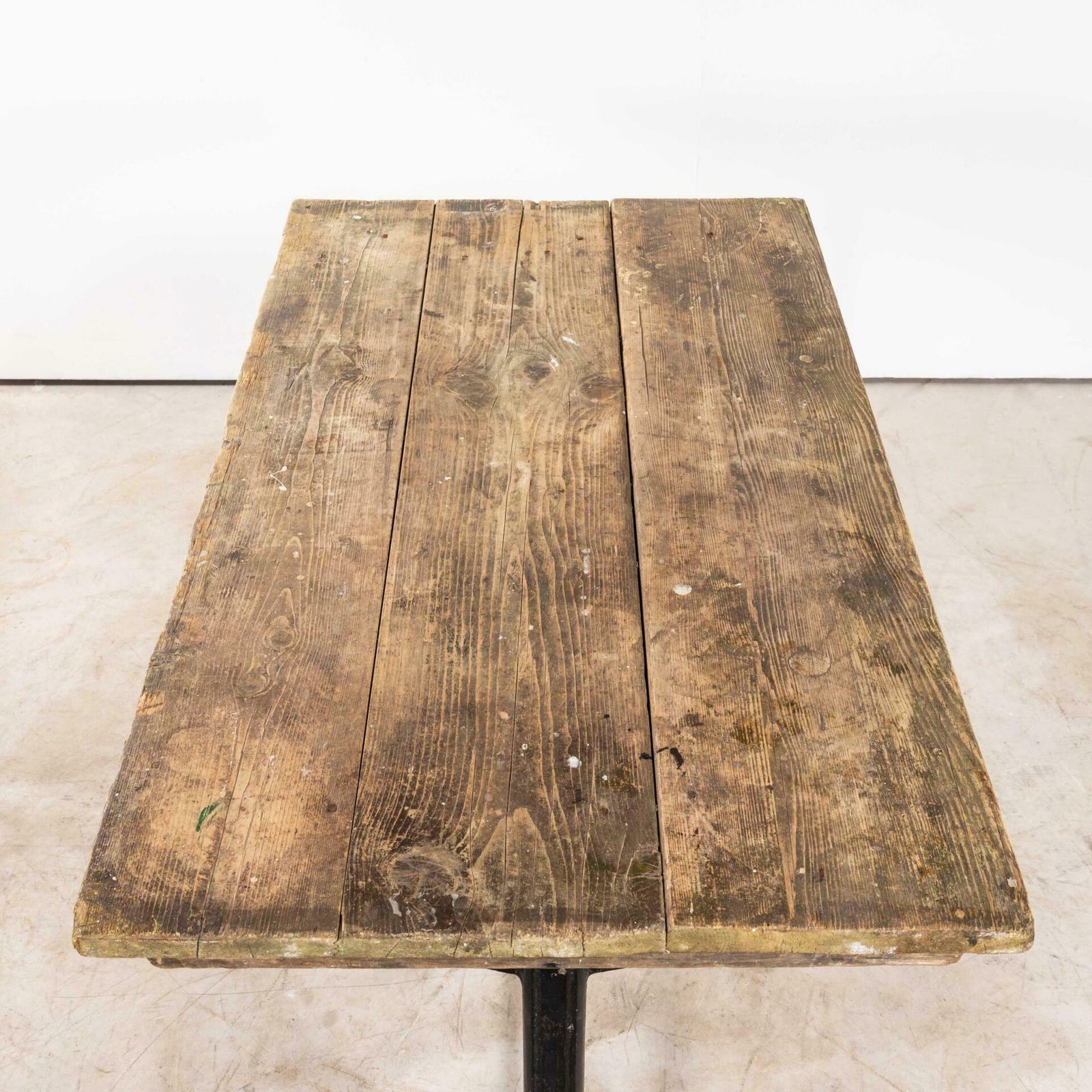 1930’s Original Cast Base Fischel Bistro Dining Table photo for sale