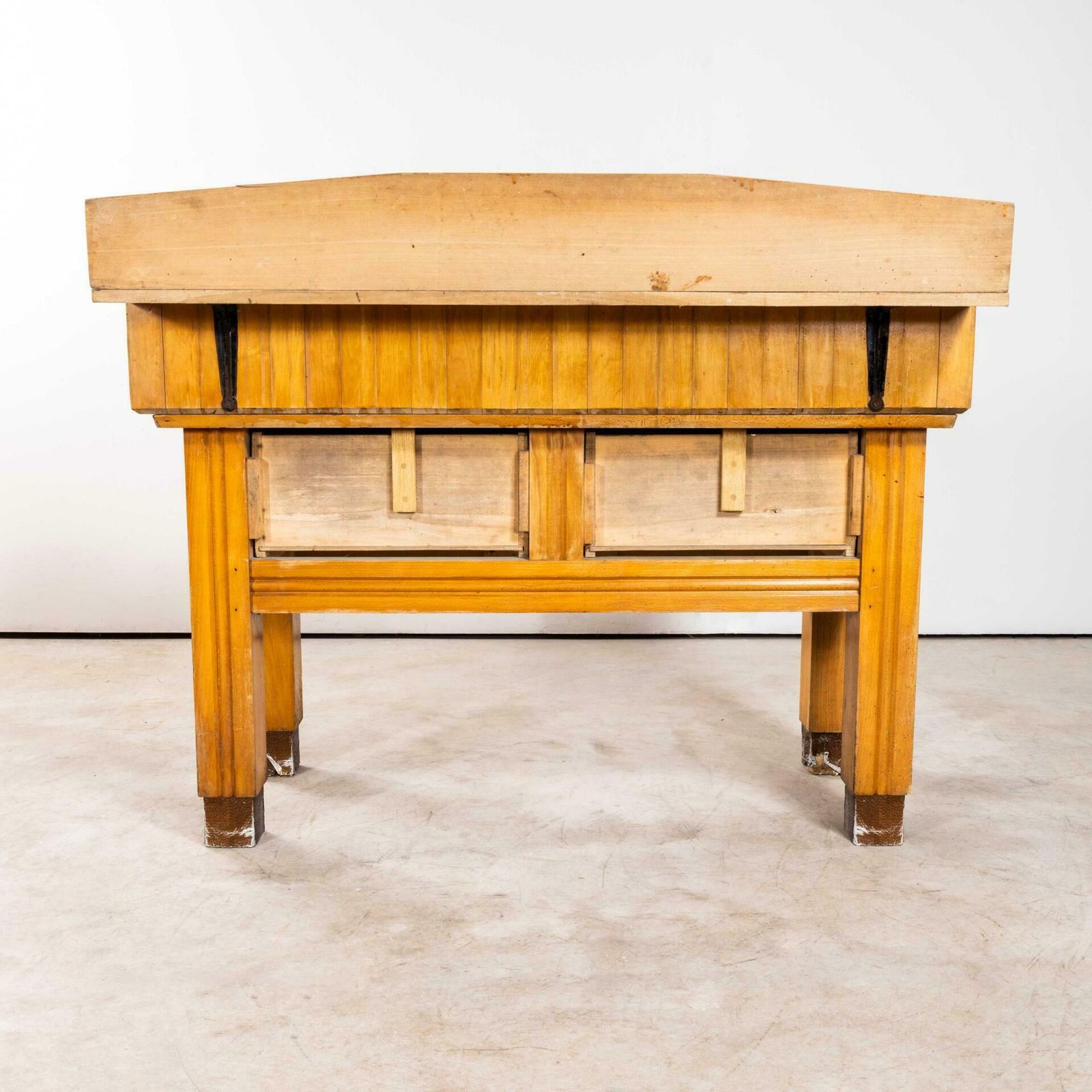 1950’s Large Belgian Butchers Workstation – Butchers Block photo buy
