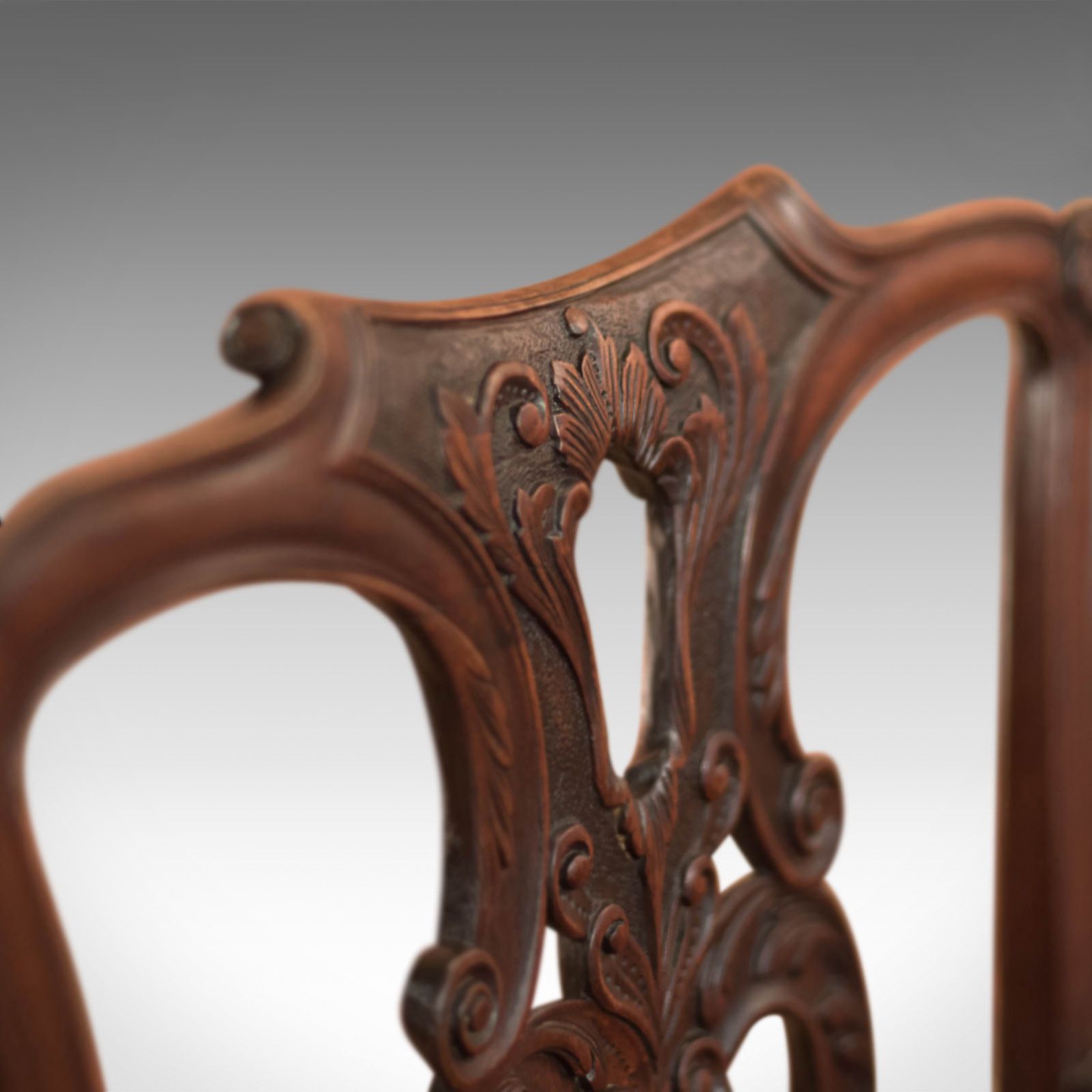 Antique Elbow Chair, 19th Century Armchair In Chippendale Taste photo buy