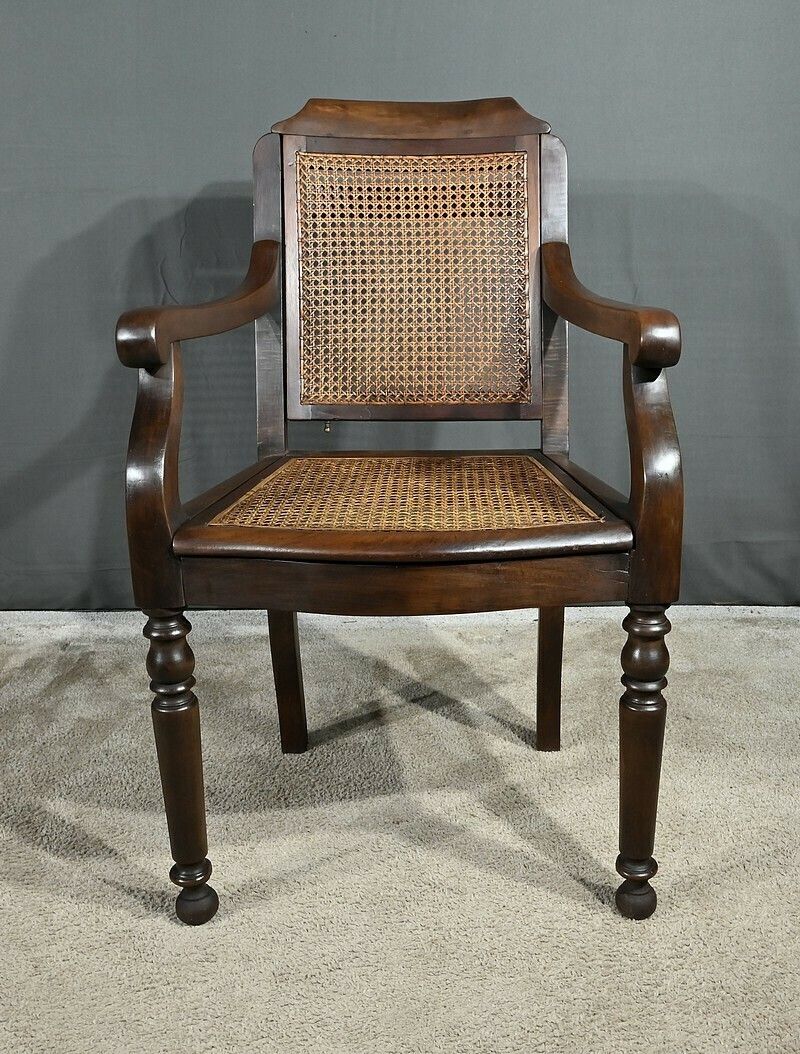photo buy Solid Beech Barber Chair, Louis Philippe Style – Early 20th Century