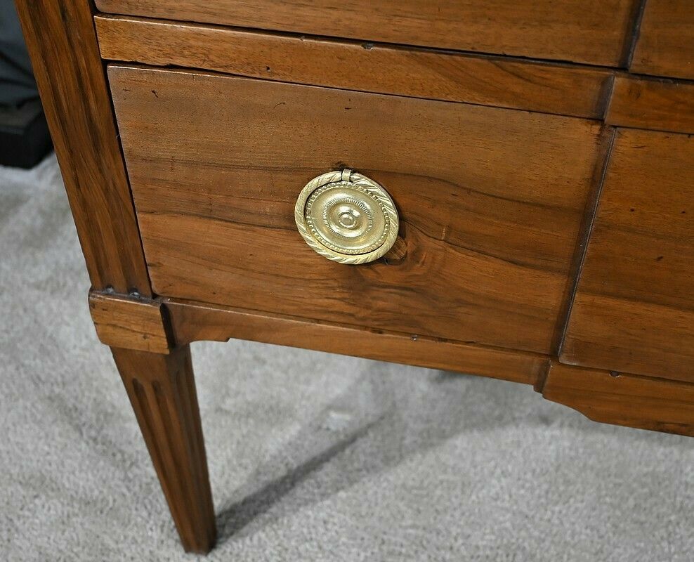 photo furniture Sauteuse Chest Of Drawers In Walnut, Louis XVI Period – Late 18th Century