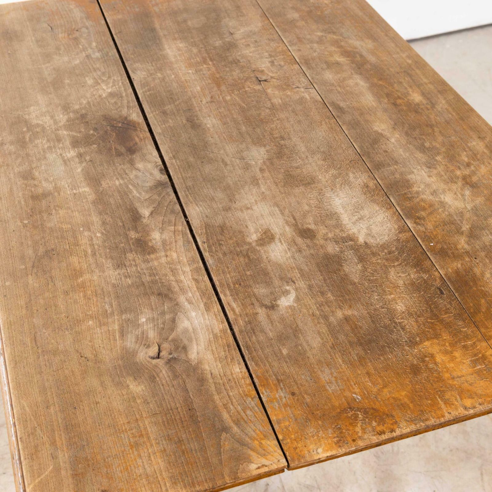 1940’s Original French Fruitwood Compact Dining Table – Bobbin Leg photo buy