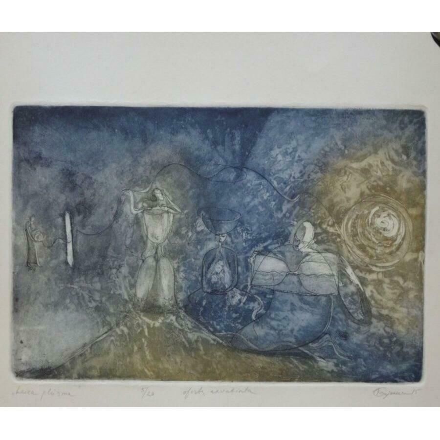 Jekaterina Gryazeva Time Flow. 2015, Paper, Aquatint, Etching, 23x37 Cm 5/20