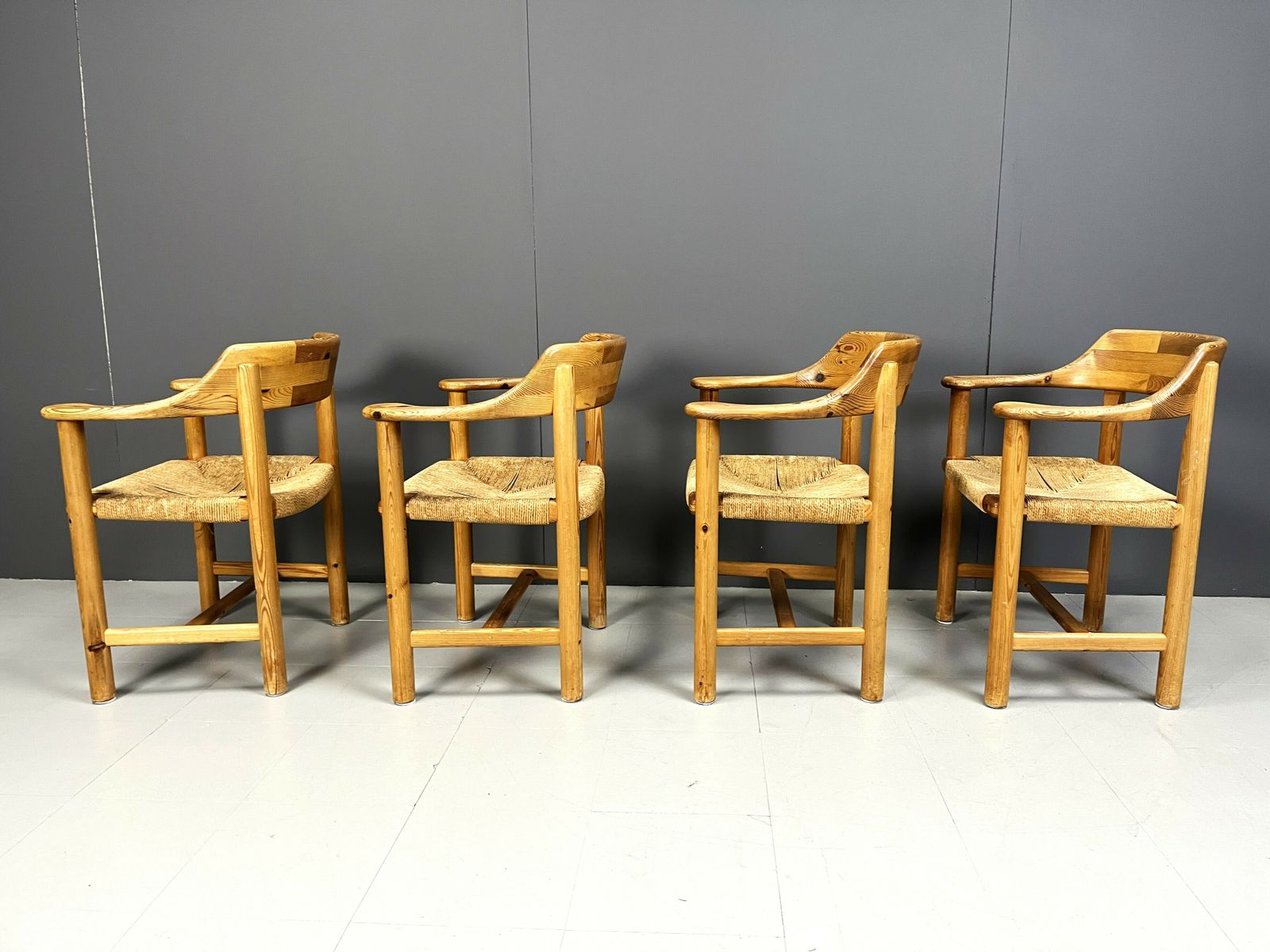 photo furniture Rainer Daumiller Pine Wood Dining Chairs For Hirtshals Savvaerk   Set Of 4   1970s