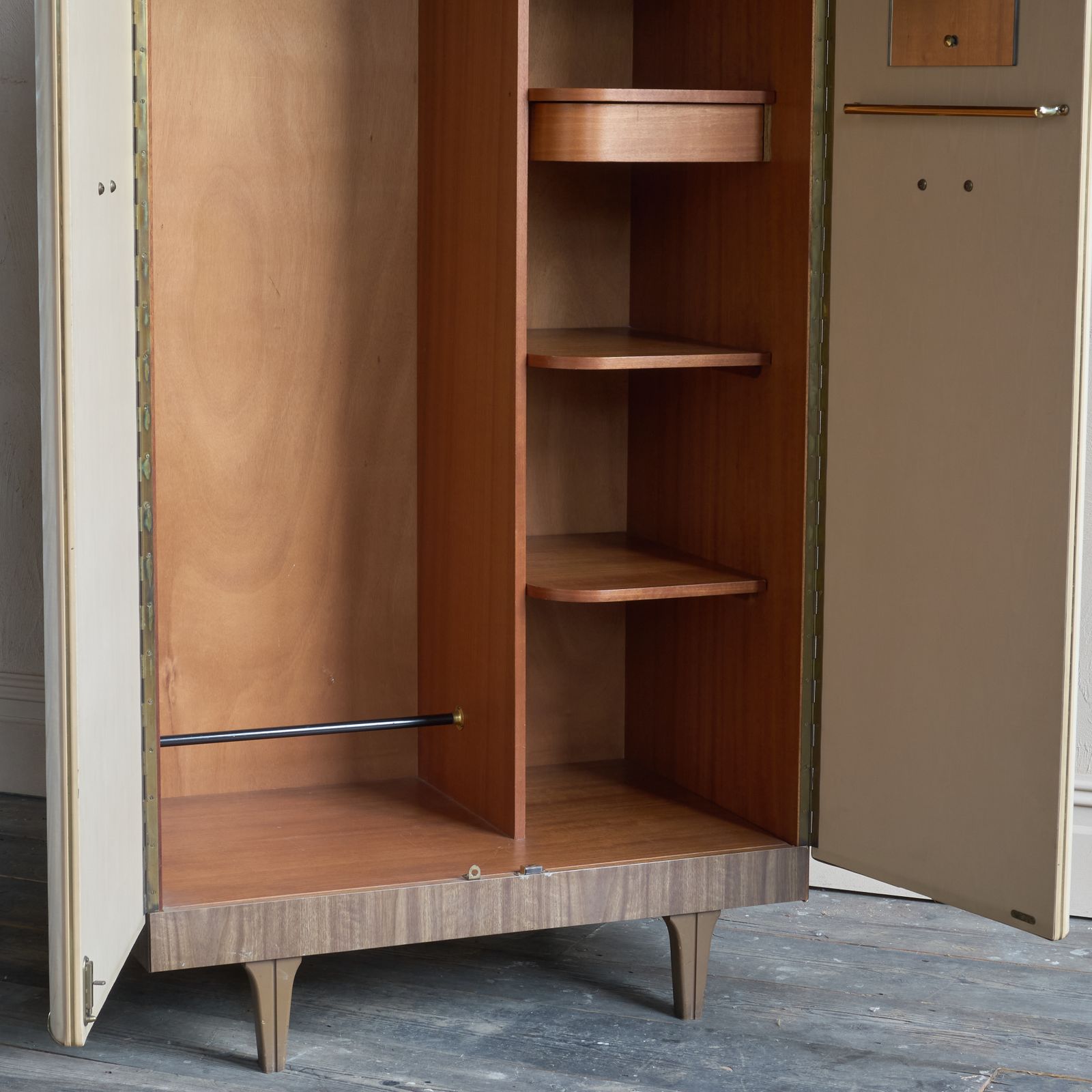 photo for sale 1960s Italian Style Single Wardrobe By Stonehill Furniture