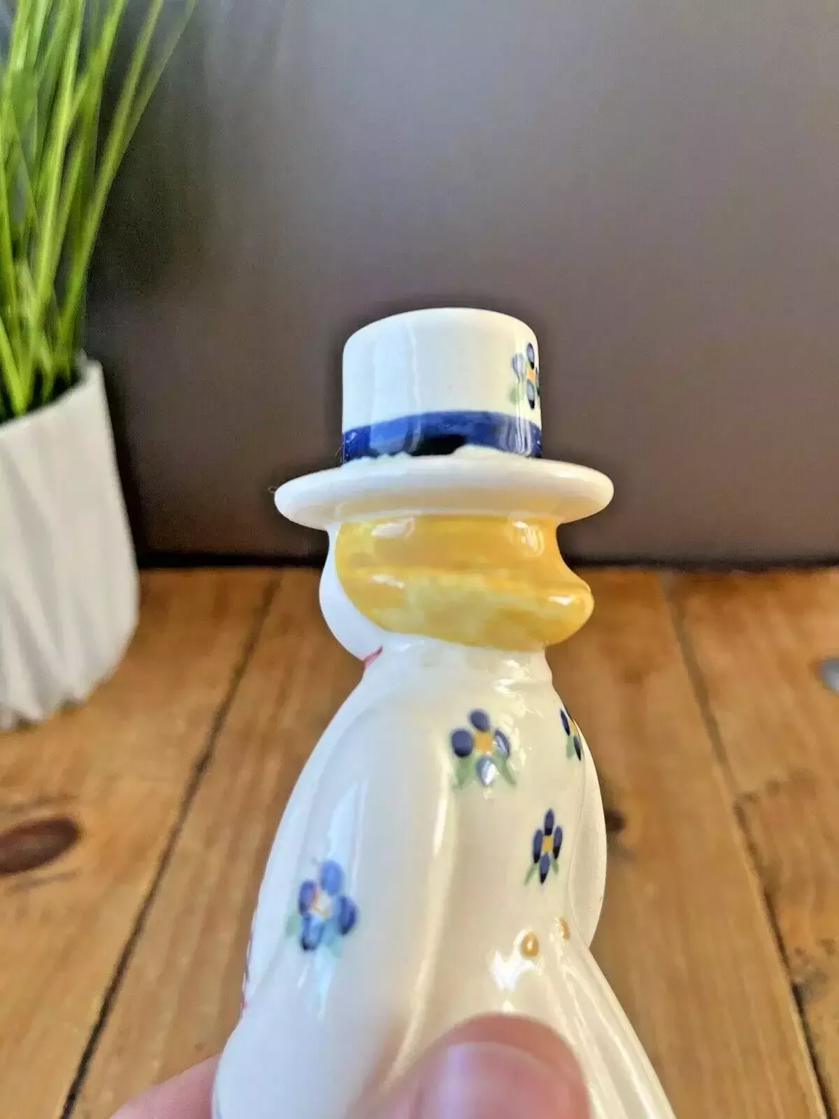 photo for sale Royal Copenhagen Jus Aluminia Farmer Boy Hans Candle Holders Scandi Folk Faience