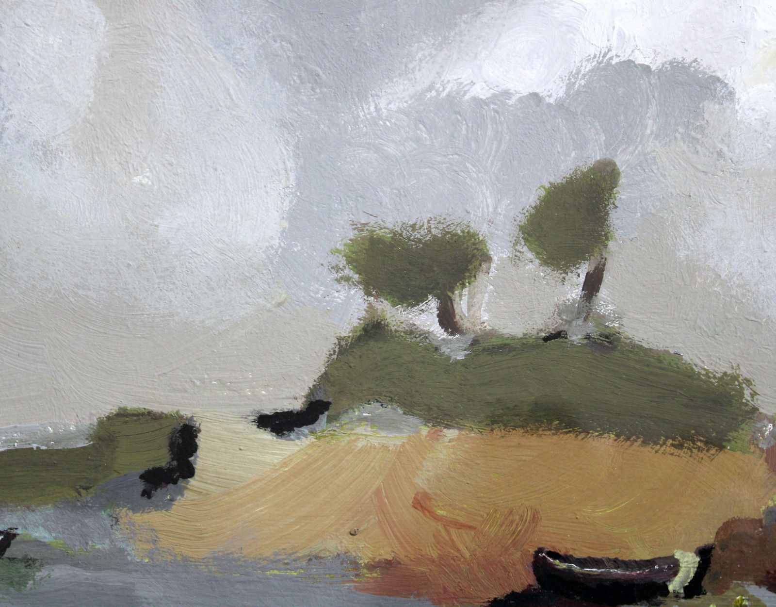 Victor Karnauh Landscape. Oil On Canvas, 14x20 Cm photo 387.0