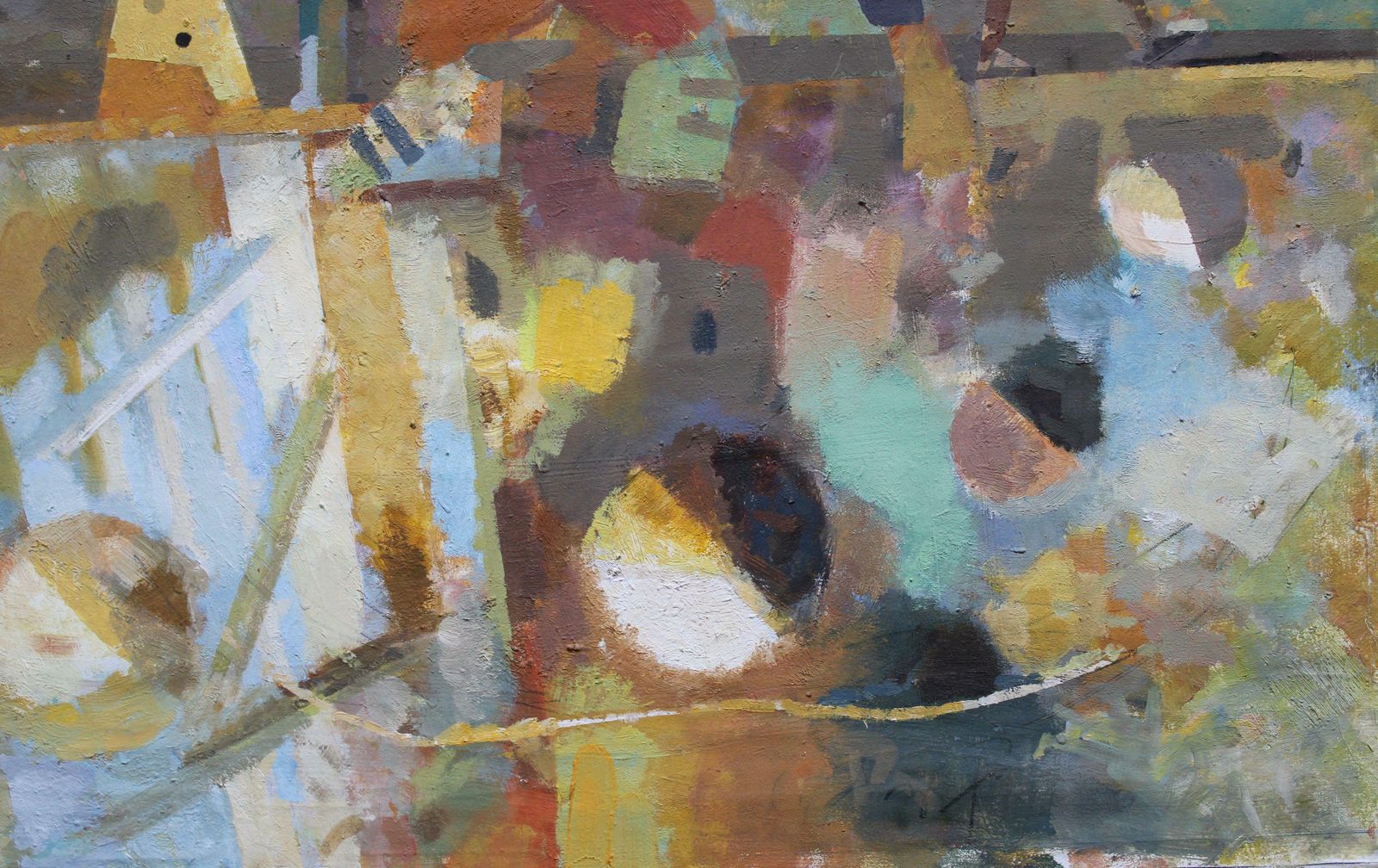 Victor Karnauh Walk In The City. Oil On Canvas, 60x80 Cm photo furniture