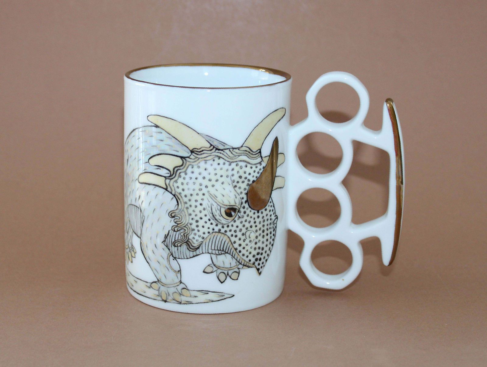 Antonina Paskevica Mug With Dinosaurs. Porcelain H 11, 5 Cm; D 8, 5 Cm photo furniture