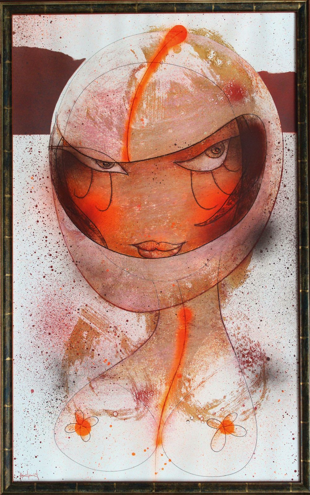 Andrey Amelkovich Motorcyclist. 2005, Paper, Mixed Media, 83x50.5 Cm 2005 photo Art