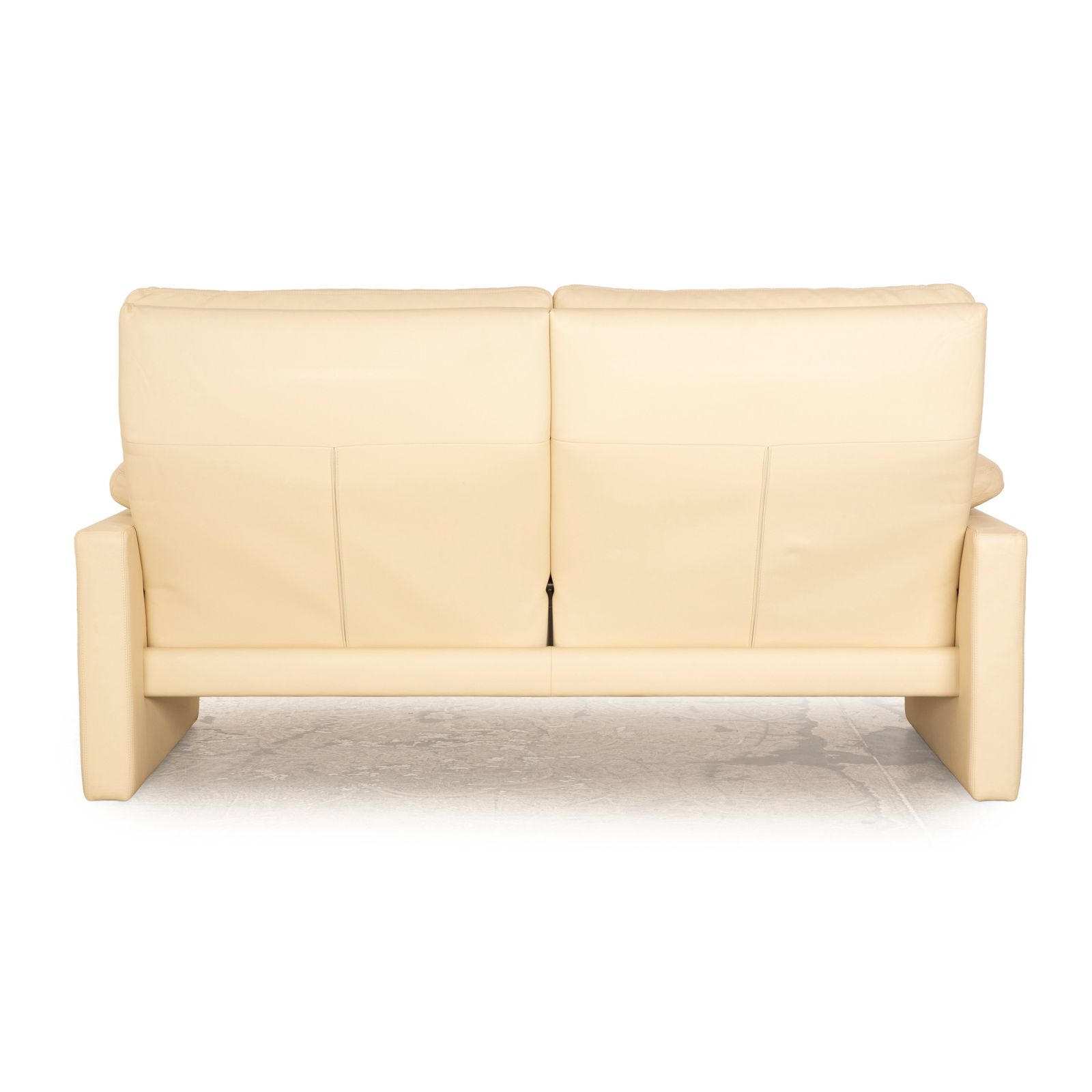 Mobilier Canapé 3 places Erpo Manhattan en cuir crème, fonction manuelle photo