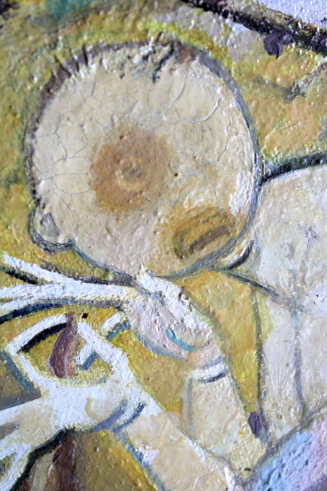 Victor Karnauh A Conversation. Oil, Canvas, Cardboard, 31, 5 X 27 Cm photo buy