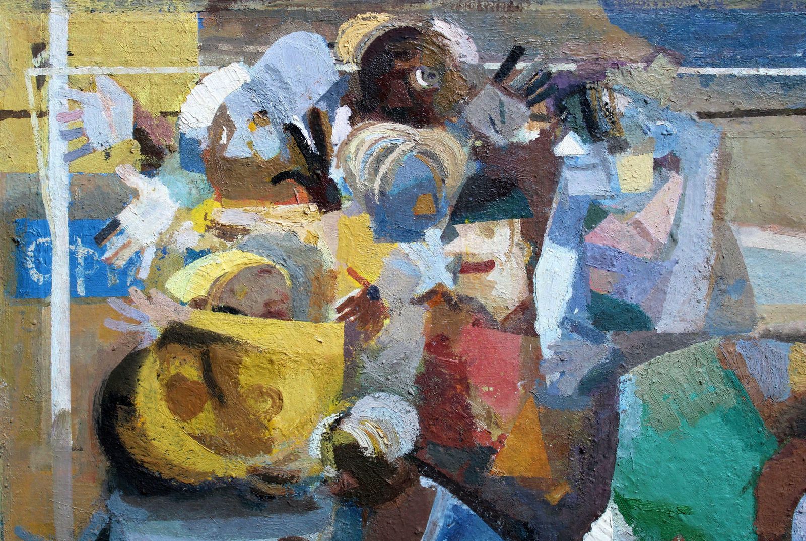 Victor Karnauh Joy. Oil On Cardboard, 47. 5 X 57 Cm 1990s photo Art