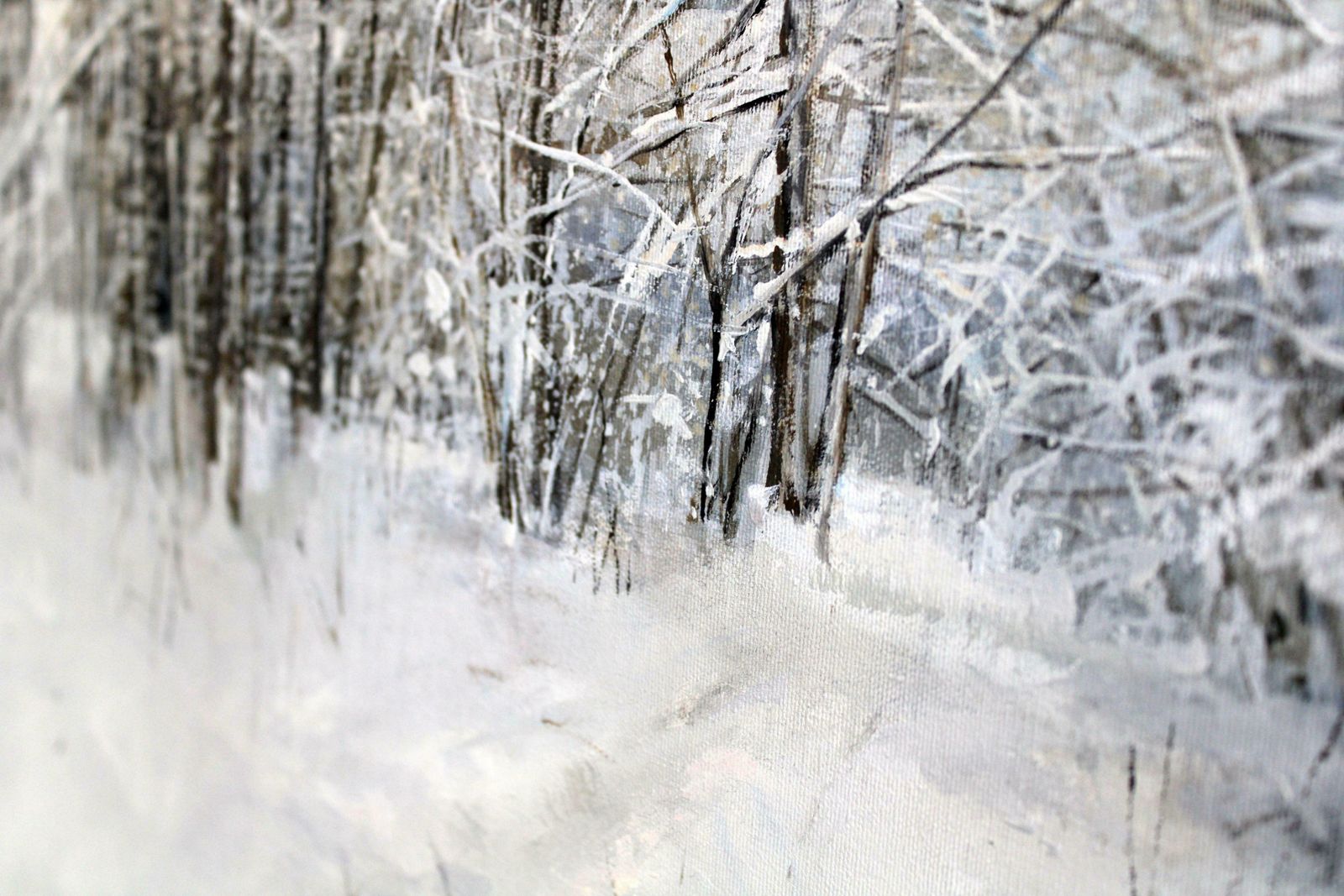 photo furniture Janis Zingitis Winter Road In The Forest. 2023, Oil On Canvas, 60x80 Cm 2023