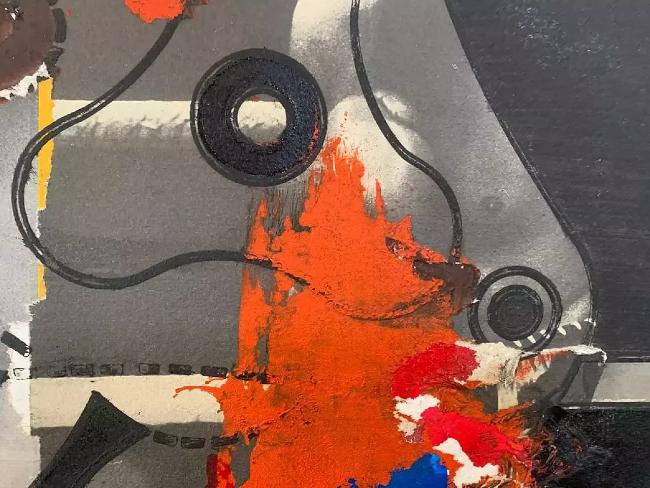 Renato Volpini, Space Machine Gear, Mixed Media, 1968 photo Art