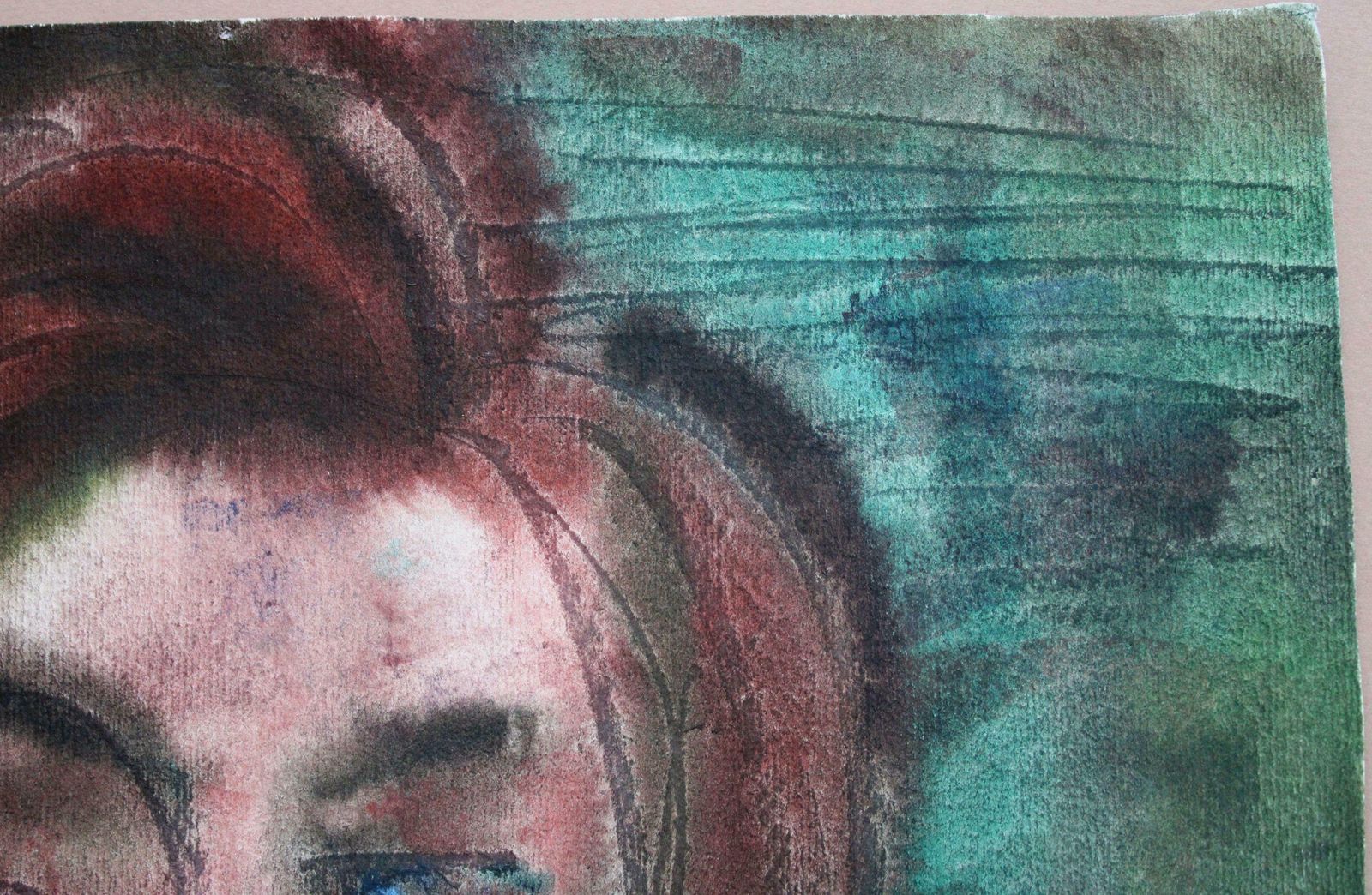 Dzidra Ezergaile Portrait. 1966. Watercolor On Paper, 35.5x30 Cm 1966 photo 155.0