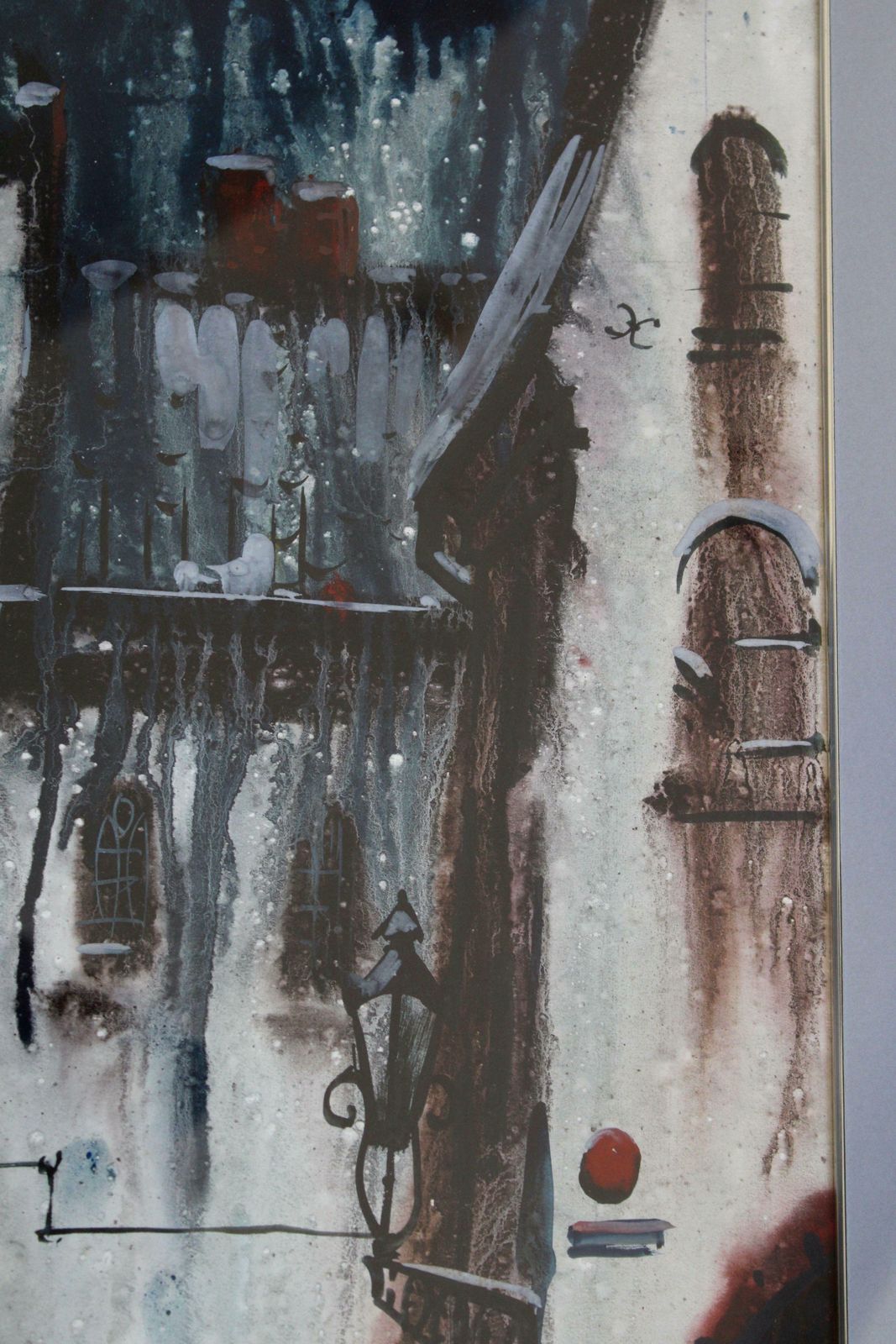 Janis Brekte Old Riga. 1982, Paper, Watercolor, 60x32 Cm photo vinterior