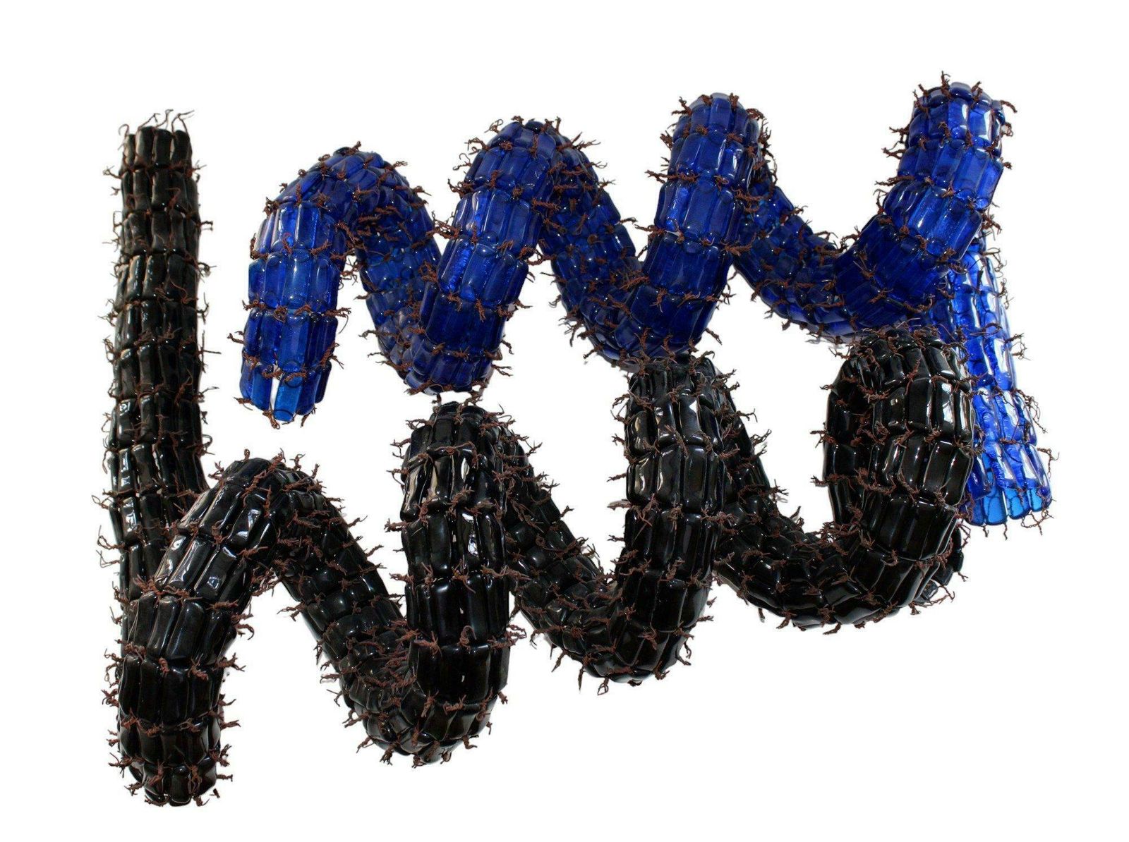 Marta Gibiete Direction Blue   Black. 2006, Glass, Copper, Author Technique 18x56x50 Cm 2006 photo vinterior