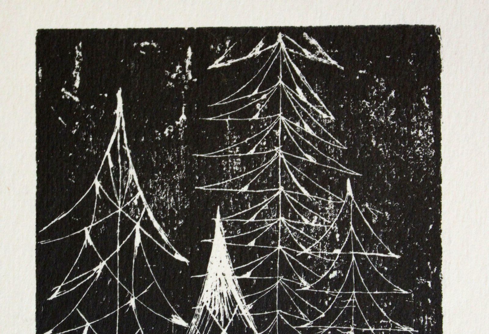 Dzidra Ezergaile Spruce. 1967, Paper, Etching, 18x9 Cm 1967 photo for sale